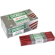 Dixon Ticonderoga DIXON TICONDEROGA Carpenter Pencil, 7 in L, Wood Barrel, BlackRed Barrel 19971